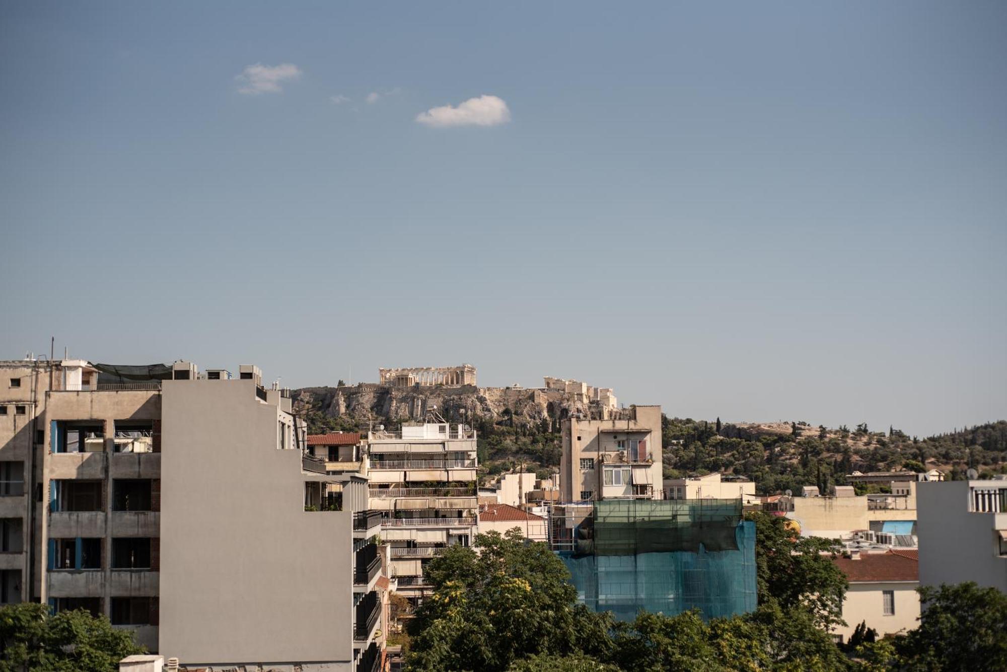 Apartmán Stunning Acropolis View - 500M Metro - At Historical Center Atény Exteriér fotografie